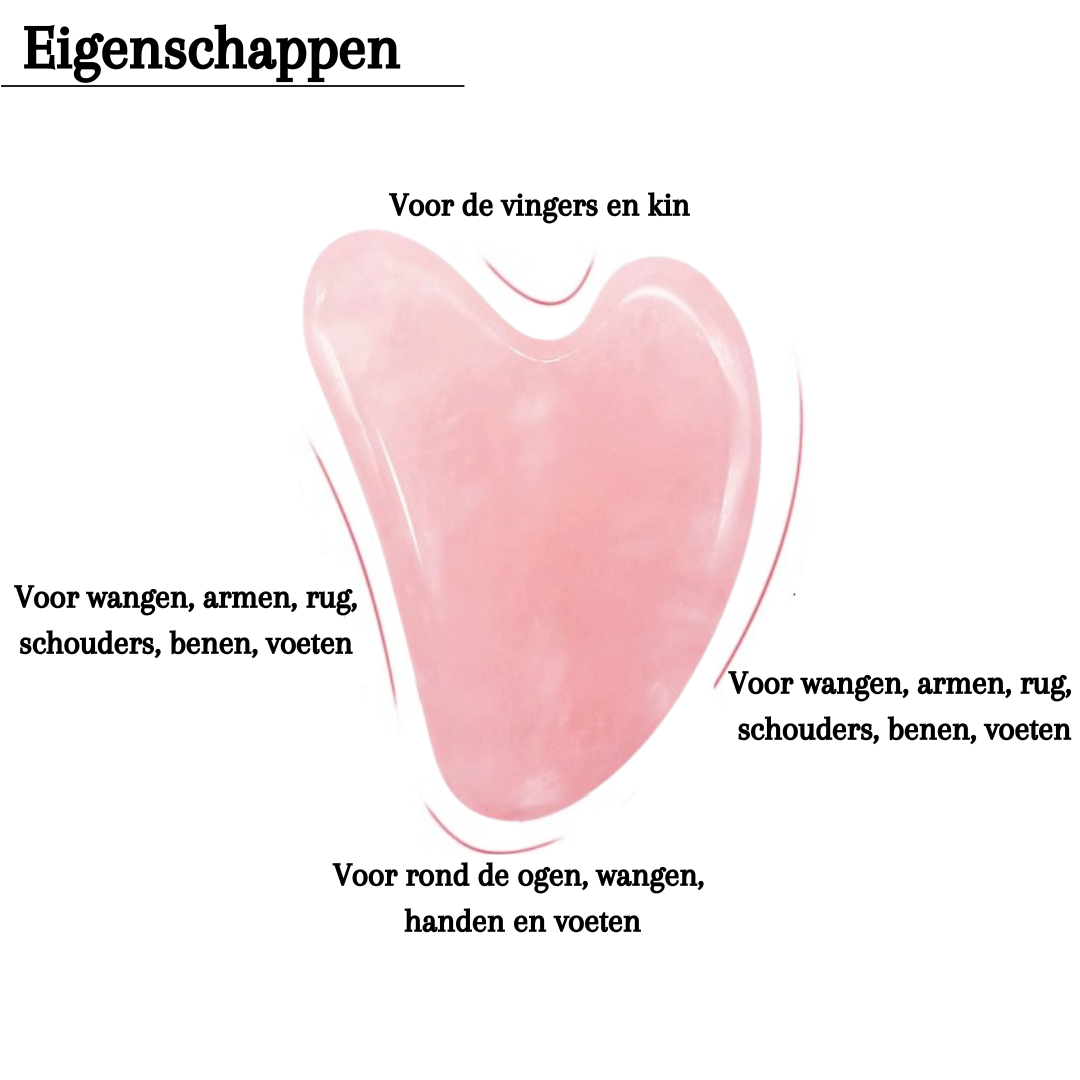 Premium Rose Quartz Gua Sha