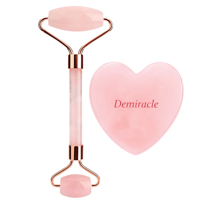 Rose Quartz Roller &amp; Love Gua Sha