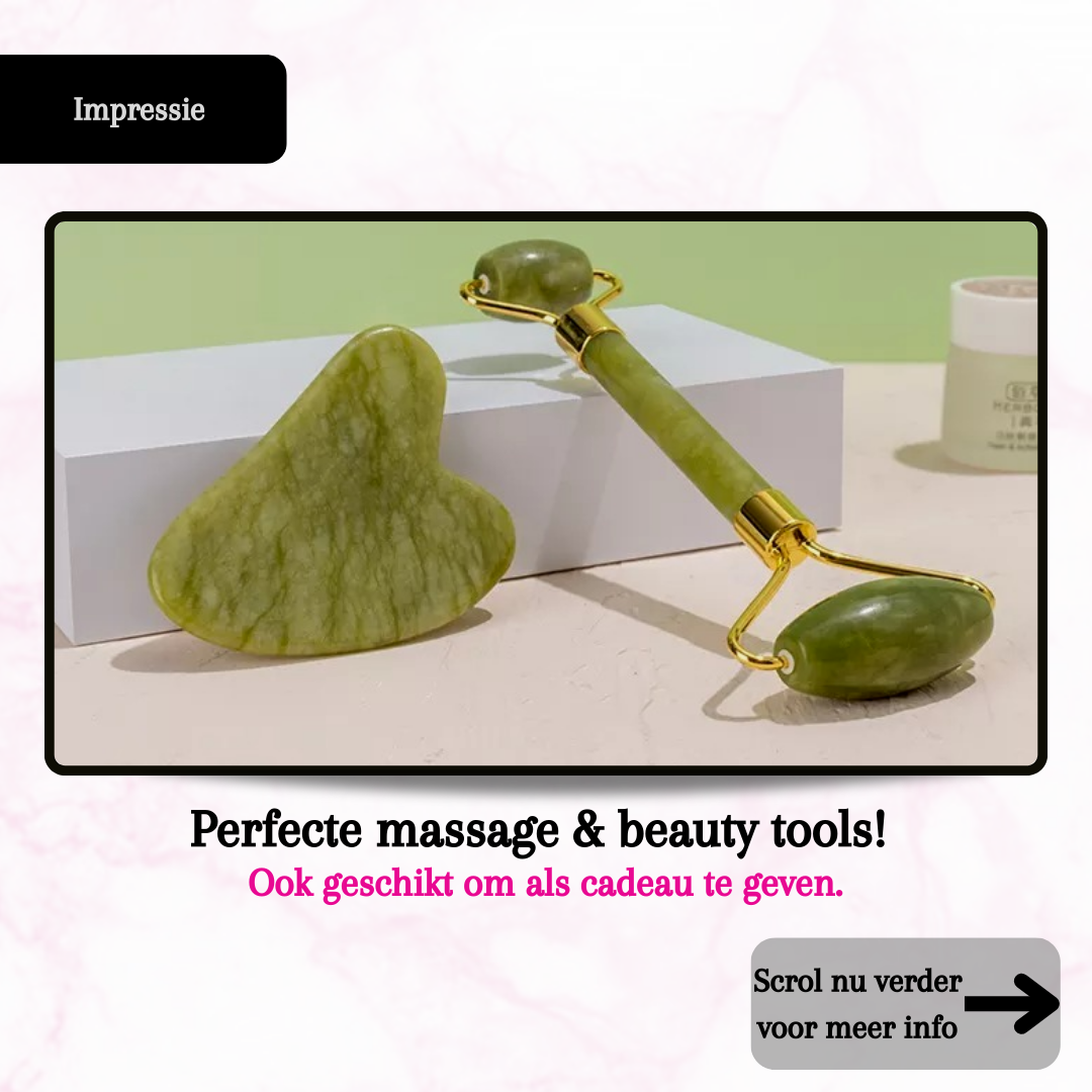 Pure Jade Gua Sha &amp; Face roller