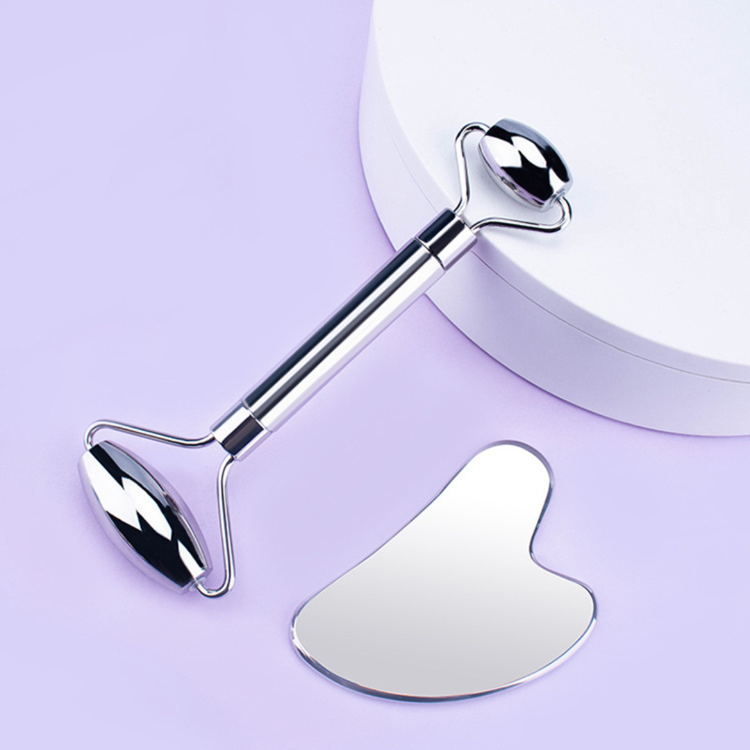 RVS Face Roller &amp; Gua Sha